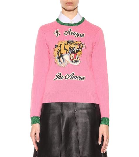 girls gucci jumper|gucci tiger sweater women.